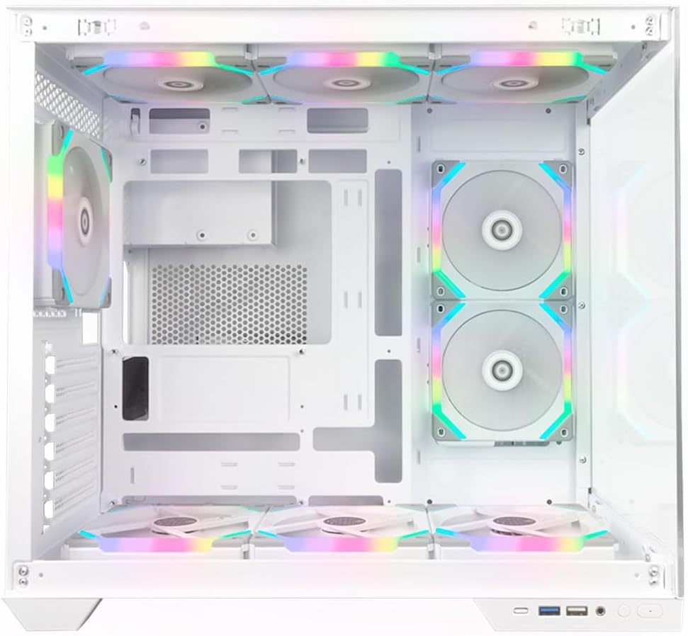 Gabinete Gamer Wideload Pro - Mid Tower Branco/Preto