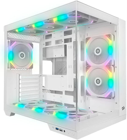 Gabinete Gamer Wideload Pro - Mid Tower Branco/Preto