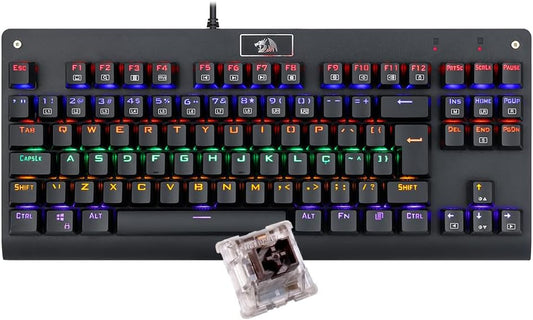 Teclado Mecânico Dark Avenger Switch Marrom/Azul K568R