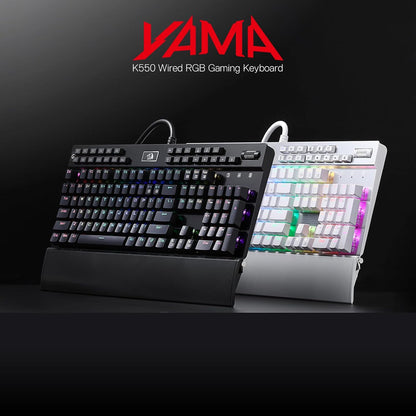 Teclado Mecânico Gamer Yama RGB Switch Outemu Purple ANSI K550
