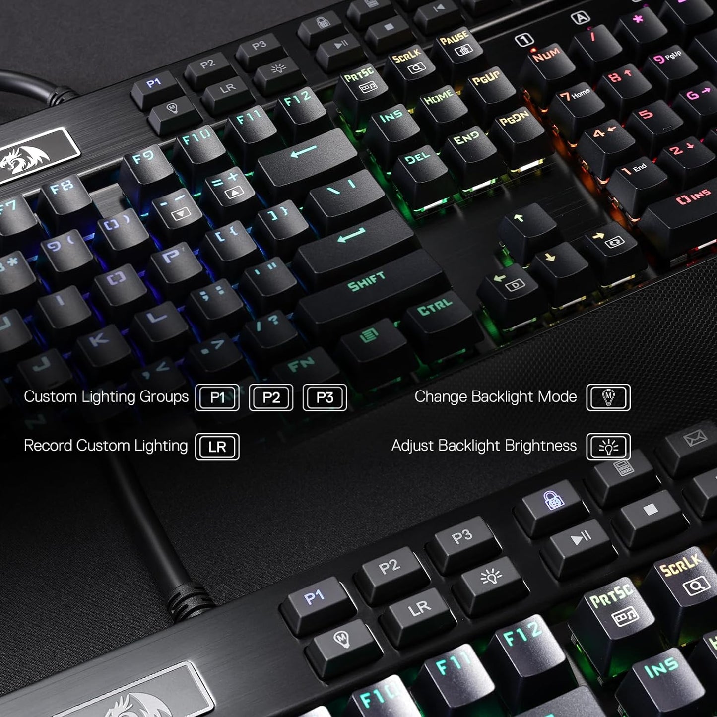 Teclado Mecânico Gamer Yama RGB Switch Outemu Purple ANSI K550