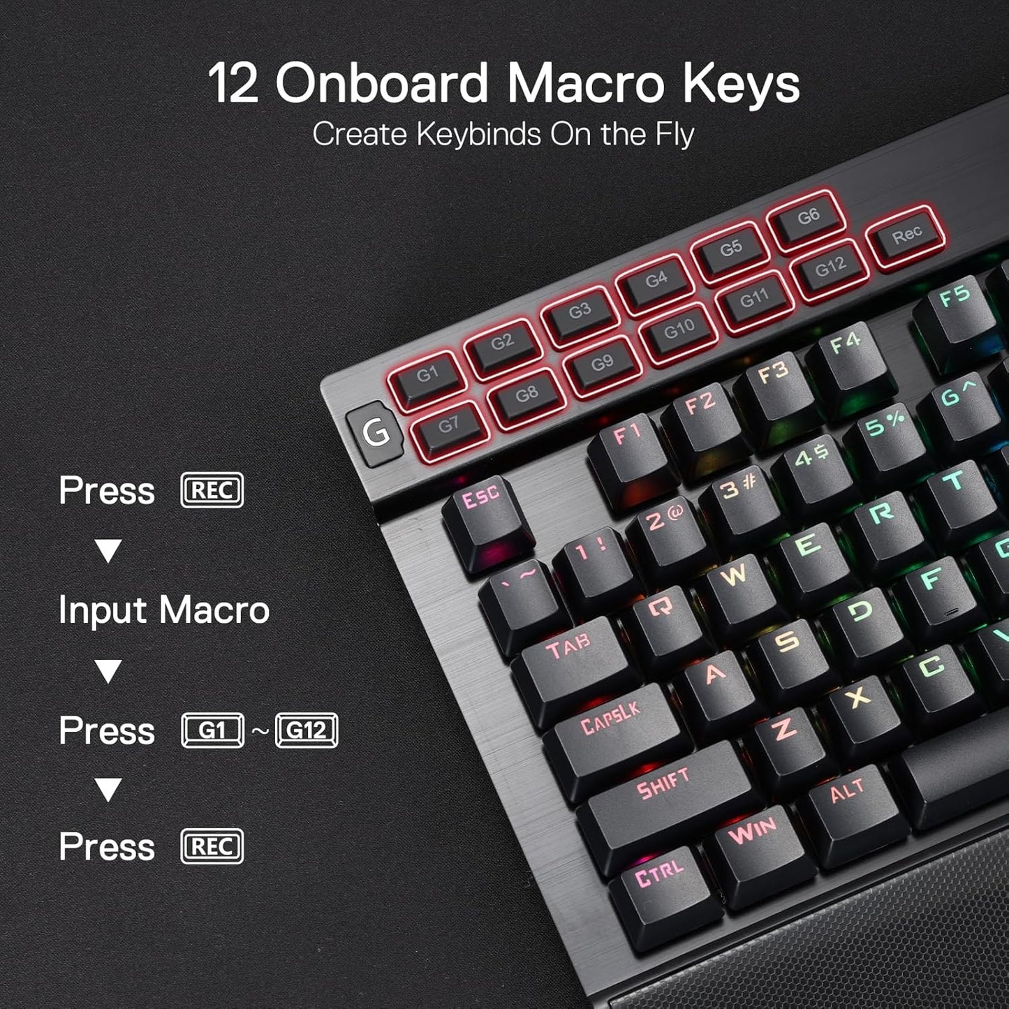 Teclado Mecânico Gamer Yama RGB Switch Outemu Purple ANSI K550