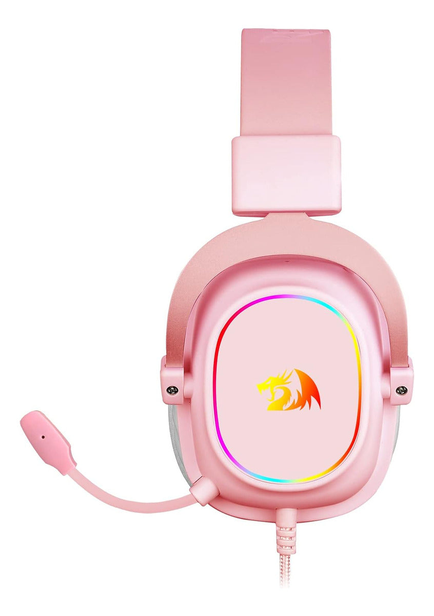 Headset Gamer Zeus X Branco/Rosa RGB H510-RGB