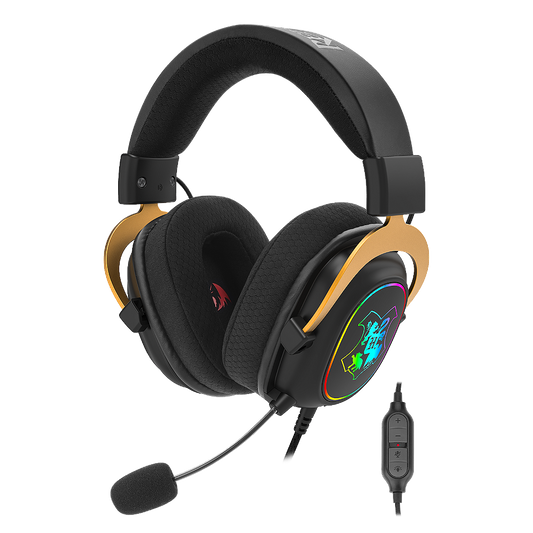 Headset Gamer Zeus Hogwart’s RGB 7.1 Virtual com Kit de Customização HP-510