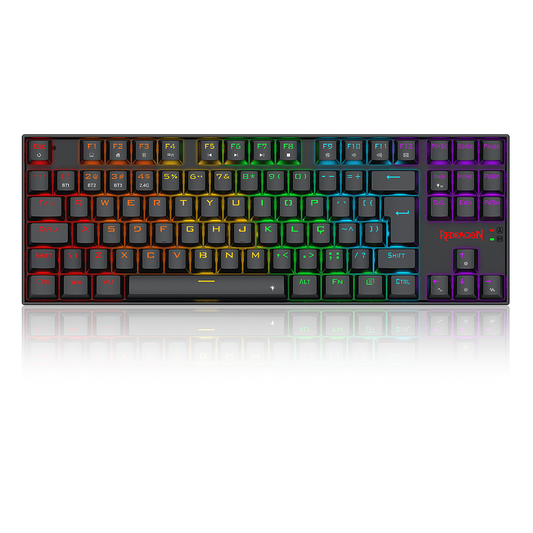 Teclado Gamer Kumara Elite Switch Marrom TKL K552-KRS
