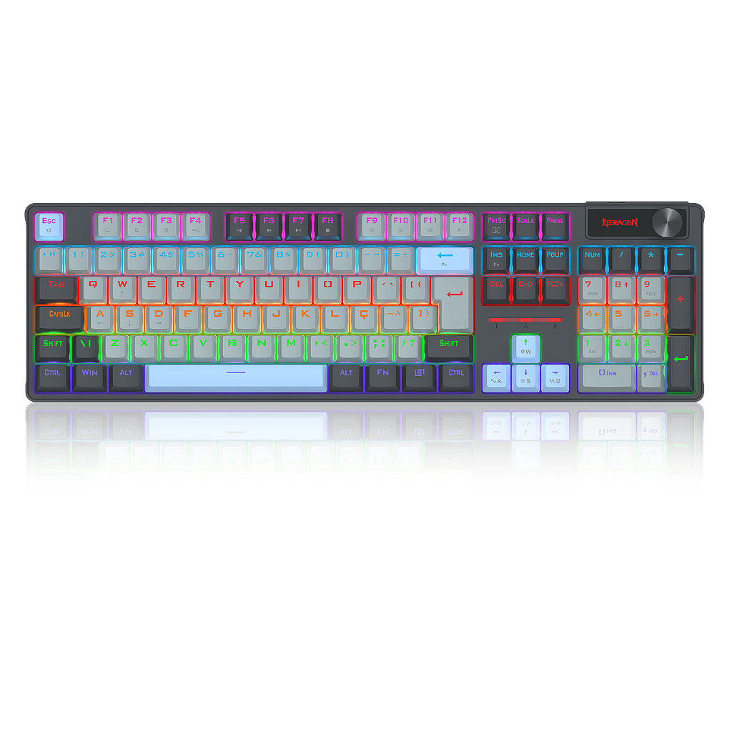 Teclado Mecânico Gamer Caesura Switch Marrom K718GB-R