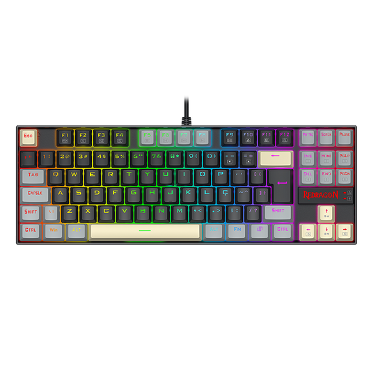 Teclado Mecânico Gamer Kumara Tricolor Switch Marrom K552LGY-RGB
